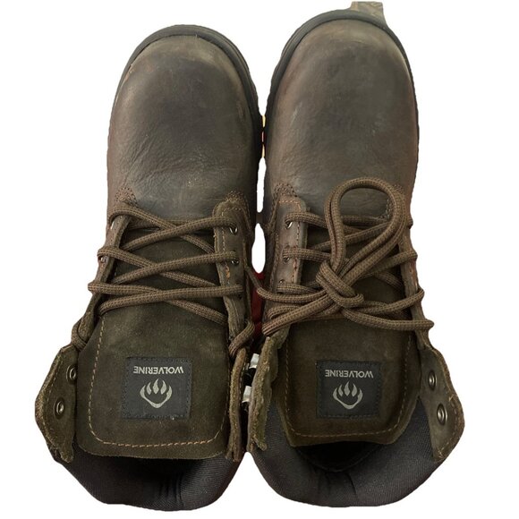 Carlsbad 6” Men Sz 6.5 Brown Leather Steel Toe EH, Waterproof Slip Resistant - Picture 9 of 16